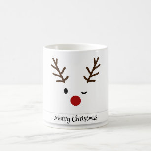 En vacker renar kaffemugg