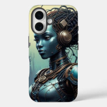 En vacker robot långt in i framtiden