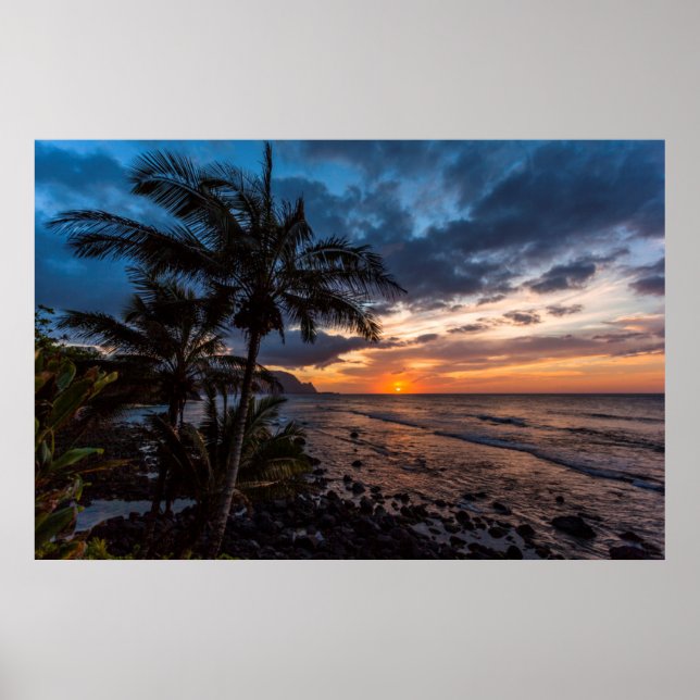 En vacker solnedgång poster (Framsidan)