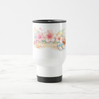 En vacker sommar design inspirerad av blommor resemugg