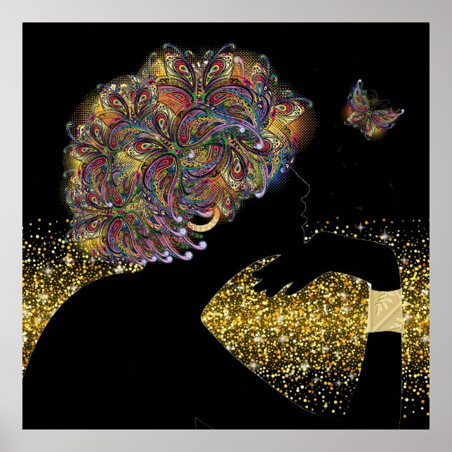 En vacker Soul Butterfly Dam Poster (Framsidan)