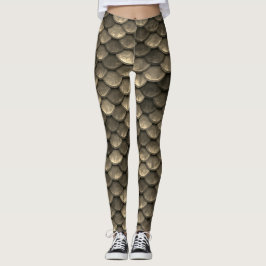 En vacker spektrum av sjöjungfru färger leggings