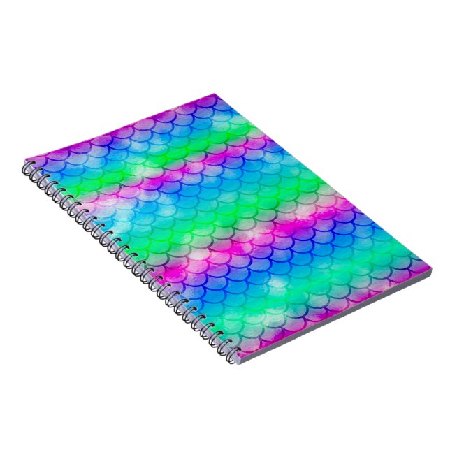 En vacker spektrum av sjöjungfruns färger anteckningsbok (Högra Sidan)