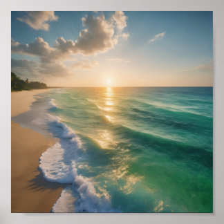 En vacker strand poster