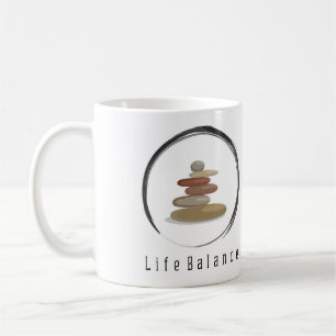 En vacker symbol för ett balanserat liv kaffemugg