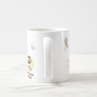En vacker, unik kaffemodjur mugg-elegant kaffemugg