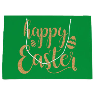 En vacker, unik stor guld-presentväska