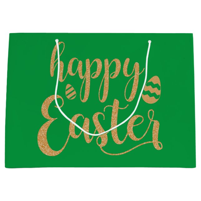 En vacker, unik stor guld-presentväska (Framsidan)