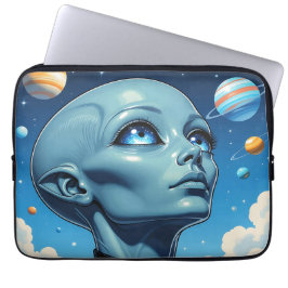 En vacker utomjordisk främling laptop fodral