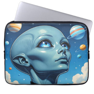 En vacker utomjordisk främling laptop fodral