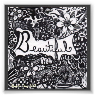 En vacker utskrift fototryck