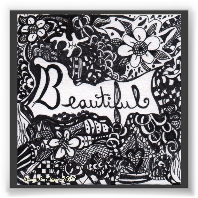 En vacker utskrift fototryck (Framsidan)