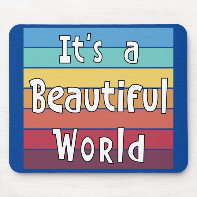 En vacker värld musmatta (Framsidan)