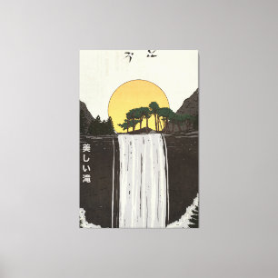 En vacker vattenfall canvastryck
