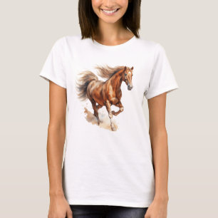 En vacker vild häst som springer t shirt