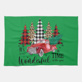 En vacker vinterskjorta i stil kökshandduk