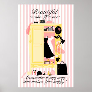 En vacker Wardrobe! Poster
