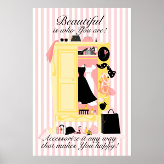 En vacker Wardrobe! Poster