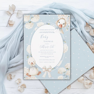 En vacklande baby är på väg Whimsical Baby Shower Inbjudningar