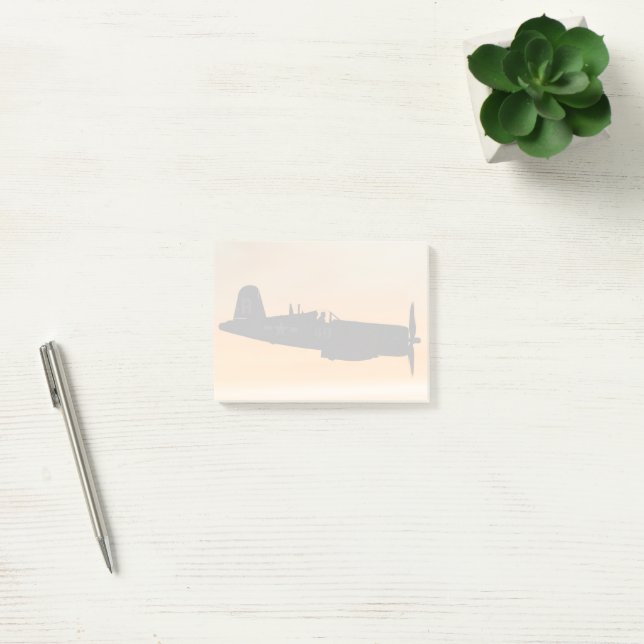 En Vadow F4U-korsair Fighter Post-it Block (Kontor)