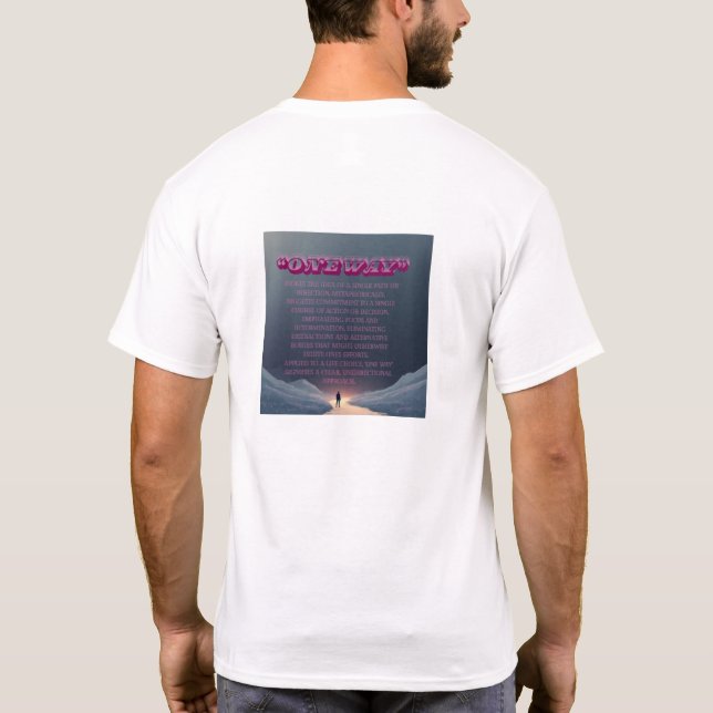 en väg Jesus T Shirt (Baksida)