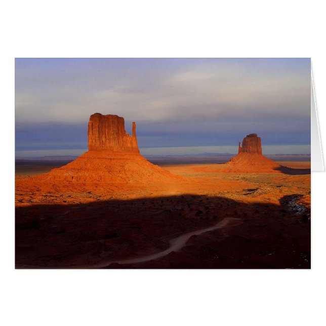 En väg mindre resande hälsningskort (Framsidan Horizontal)