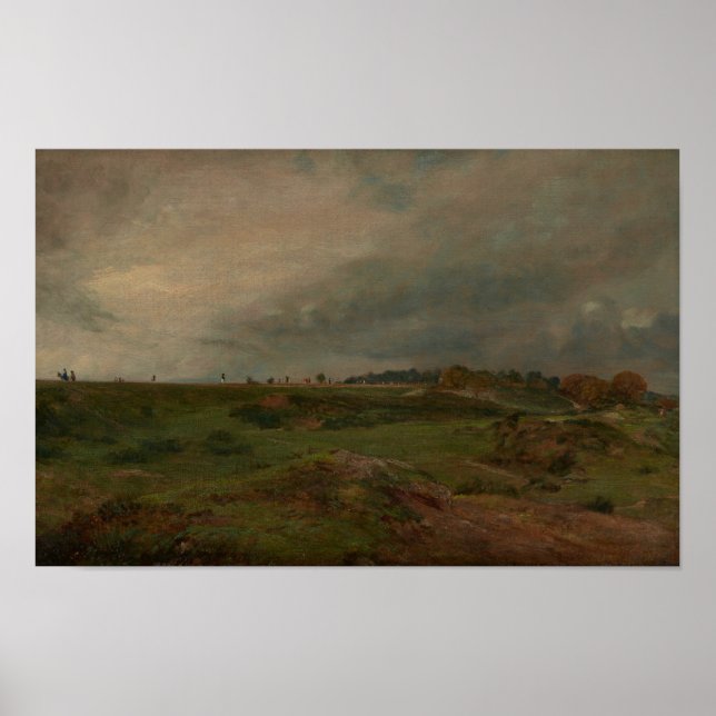 En väg över Hampstead Heath - Constable Poster (Framsidan)