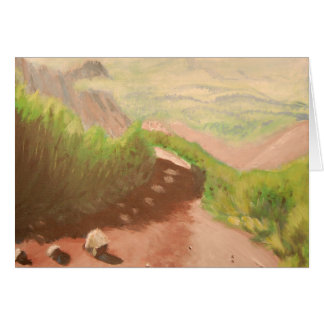 En väg på Mt.Diablo Hälsningskort