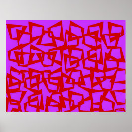 En vägg av modernism från ett kvarts sekel poster