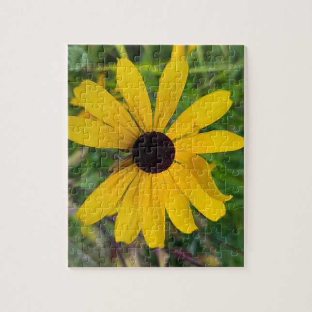 En vågig blomma pussel (Vertikal)