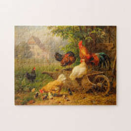 En vaksam blick Carl Jutz 1916 Gårdstupp Pussel