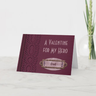 En Valentine för min hjälte anpassad Helgkort