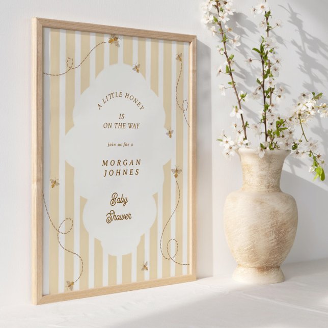 En välkomstaffisch för Little Bee Baby Shower Poster (Skapare uppladdad)