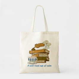 En välläst kopp av lugn tygkasse