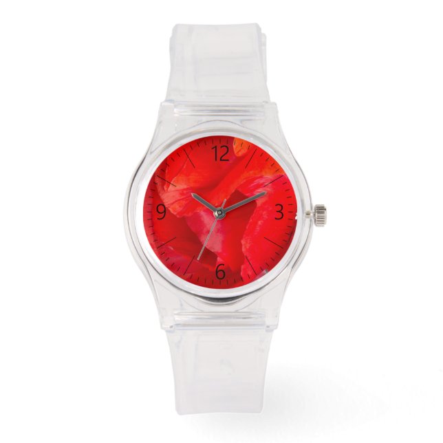 En vallmo armbandsur (Framsida)