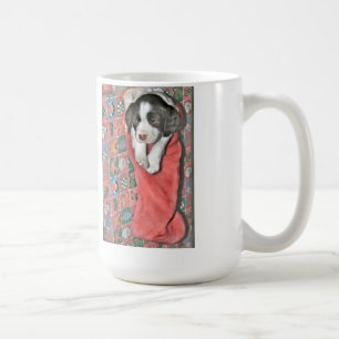 En valp till jul kaffemugg