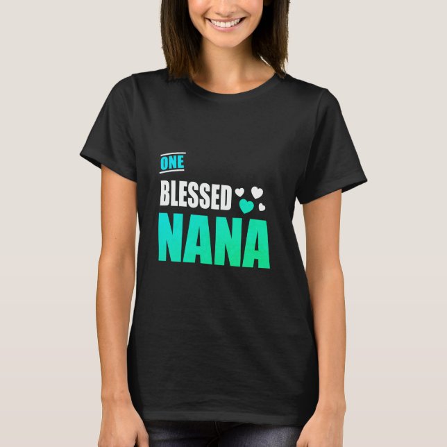 En välsignad nana tee shirt (Framsida)
