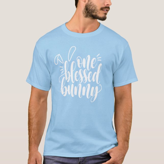 En välsignad Påsk-kalligrafi | T-Shirt (Framsida)