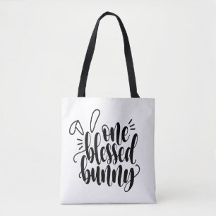 En välsignad Påsk-kalligrafi Tote Bag Tygkasse