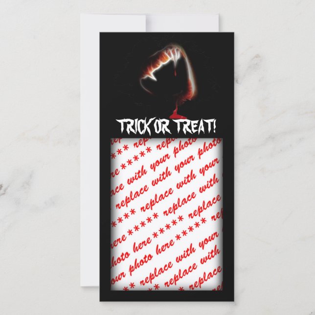 En Vampyres dödskiss Julkort (Framsida)