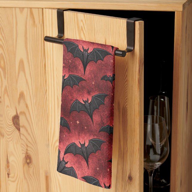 En vampyriskt serie design 12 kökshandduk (Thirds Fold)