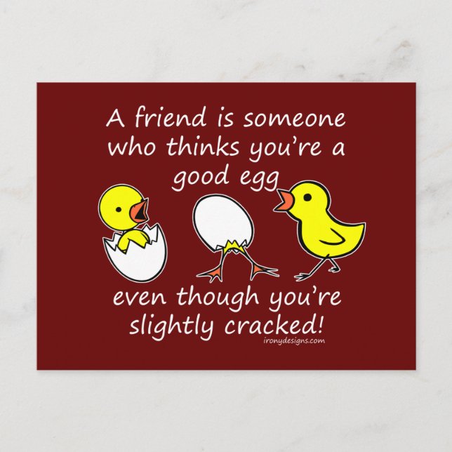 En vän är någon vykort (Framsida)