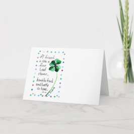 En vän är som ett Fyrklövert kort