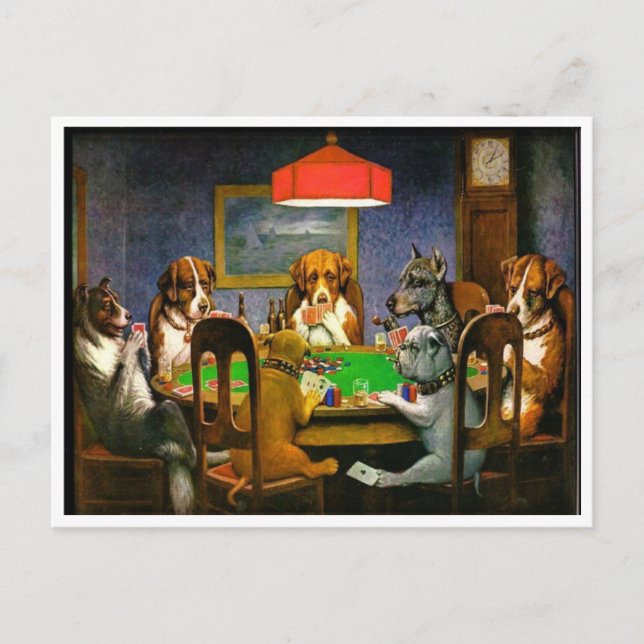 En vän i behov 1903 C.M.Coolidge Vykort (Framsida)