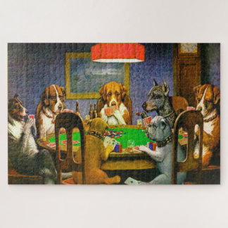 En vän i nöd Hundar som spelar poker 1903 Pussel