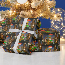 En vän i nöd hundar som spelar poker present presentpapper