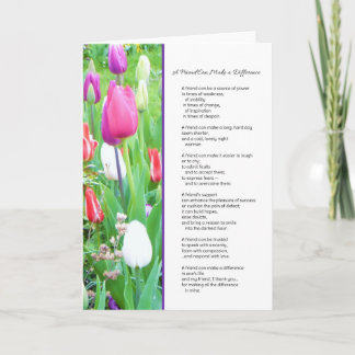 En vän kan göra skillnad... tack kort