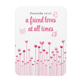 En vän Kärlek vid alla tidningar säger Heart Flowe Magnet