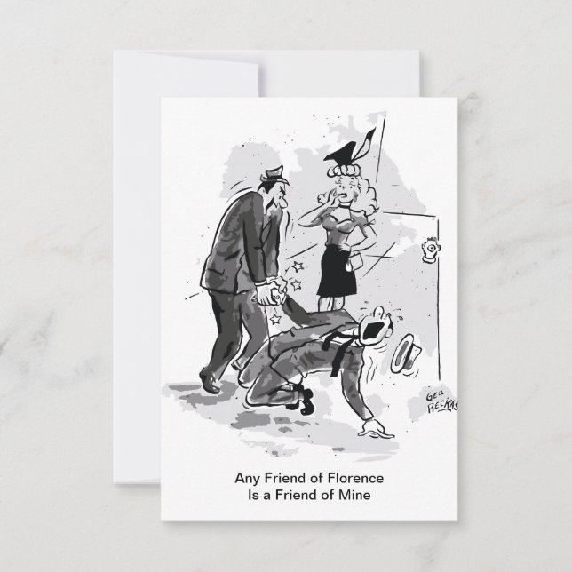 En vän till Florens är en vän till mig. Spara Datumet (Framsida)