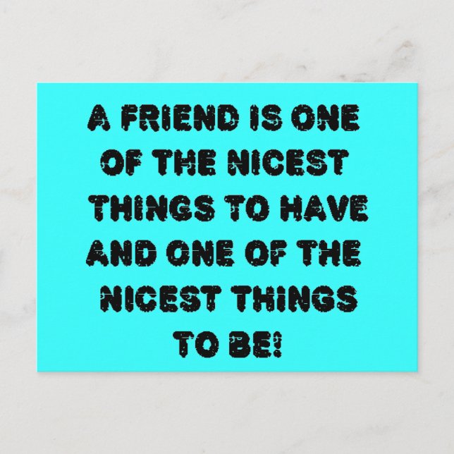 En vän vykort (Framsida)